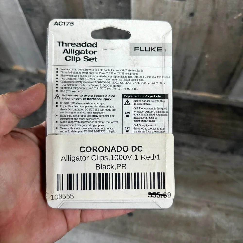 NEW Original Fluke AC175 Insulated Alligator Clip Flexible Boots for Test Leads